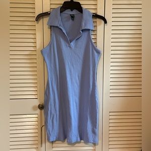 Ribbed Collared Bodycon Dress